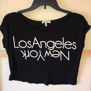 NY/LA crop top